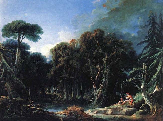 Francois Boucher The Forest Norge oil painting art